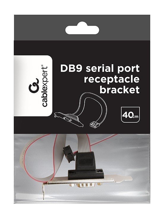 Gembird Gniazdo DB9 (COM9) na śledziu + low profile