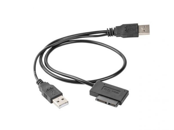 Gembird Adapter USB(M)+Power -&gt; SATA Slim SSD (na kablu)