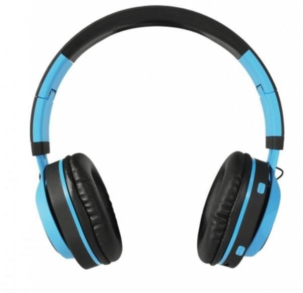 ART Słuchawki Bluetooth nauszne z mikrofonem niebieskie