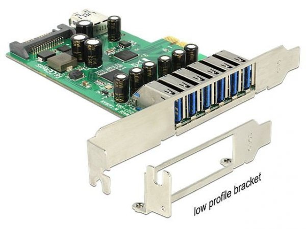 Delock Karta PCI Express -&gt; USB 3.0 6-port + 1x internal USB