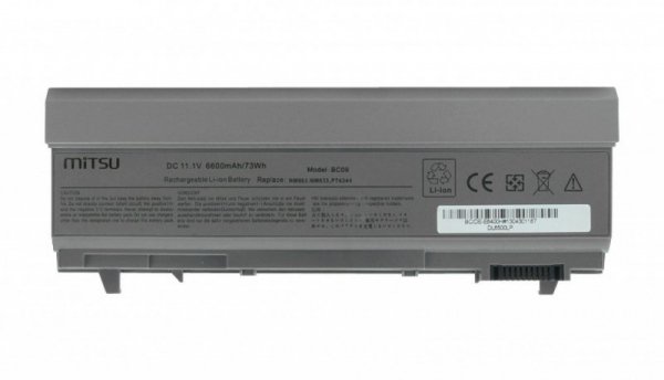 Mitsu Bateria do Dell Latitude E6400 6600 mAh (73 Wh) 10.8 - 11.1 Volt
