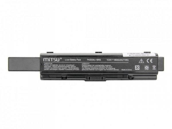 Mitsu Bateria do Toshiba A200, A300 6600 mAh (71 Wh) 10.8 - 11.1 Volt