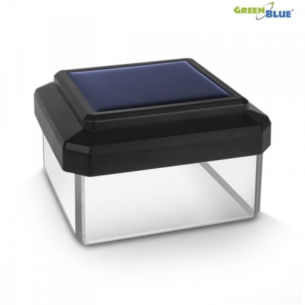 GreenBlue Lampa solarna na słupek LED 80x80 GB127 Daszek kopertowy