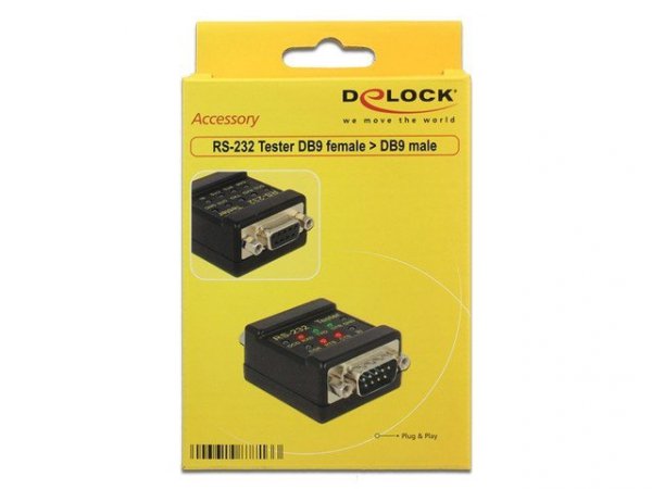 Delock Tester RS-232 DB9 - DB9 F-M
