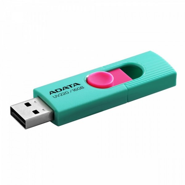 Adata Pendrive UV220 16GB USB2.0 Różowo-turkusowy