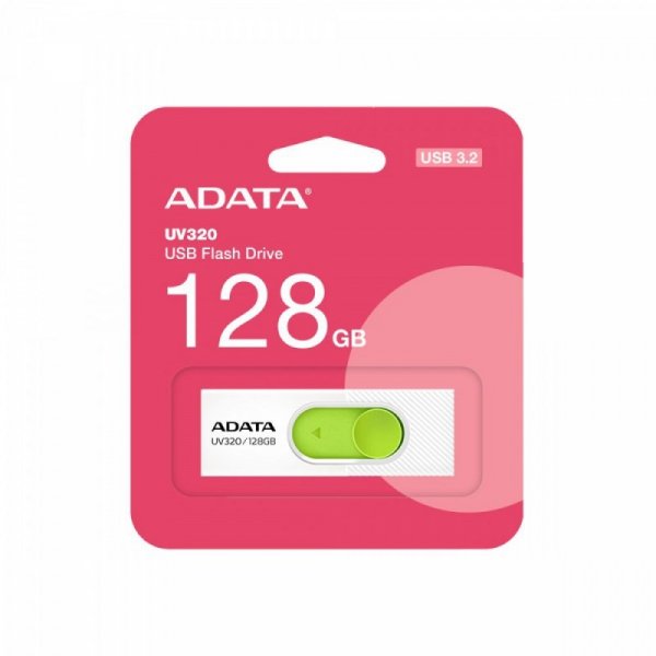 Adata Pendrive UV320 128GB USB3.2 biało-zielony