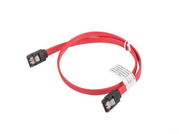 Lanberg Kabel SATA DATA III 0.5M Metalowe zatrzaski