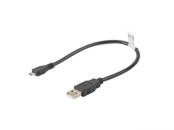 Lanberg Kabel USB 2.0 micro AM-MBM5P 0.3M czarny