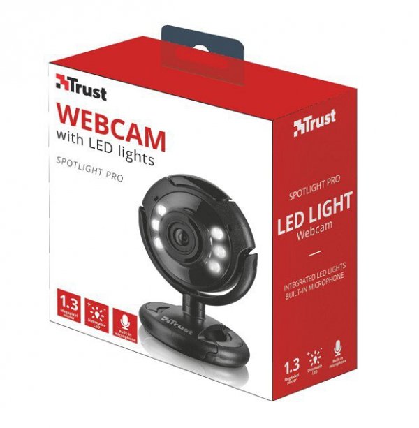 Trust Kamera internetowa z oświetleniem LED SpotLight Pro