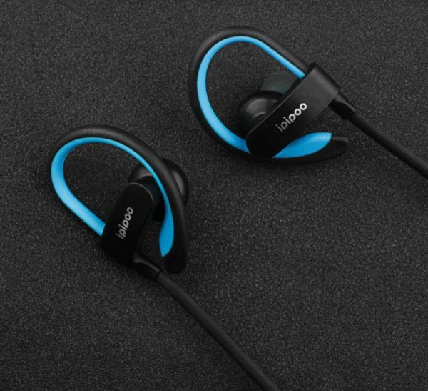 ipipoo iL98BL Niebieskie by AWEI douszne sportowe słuchawki bezprzewodowe Bluetooth 4.2