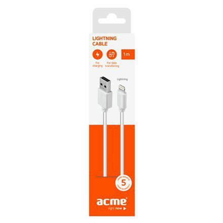 ACME Europe Kabel Lightning - USB Typ-A 1m CB1031W