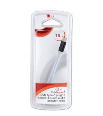 Gembird Kabel audio mini Jack żeński/3.5mm/USB/CM/biały