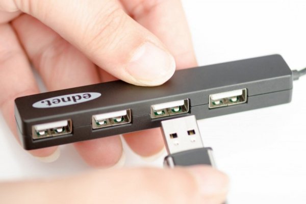 EDNET HUB/Koncentrator 4-portowy USB 2.0 HighSpeed, Czarny