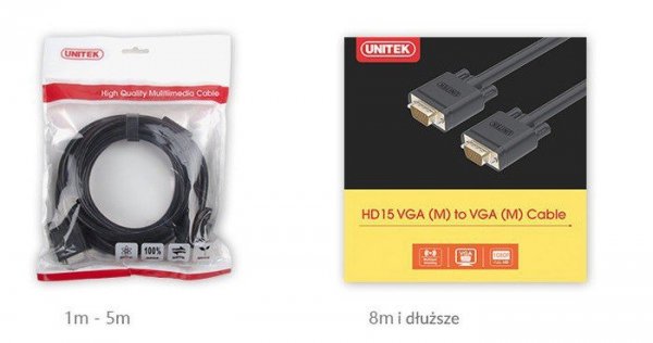 Unitek Kabel VGA PREMIUM HD15 M/M, 20m; Y-C508G