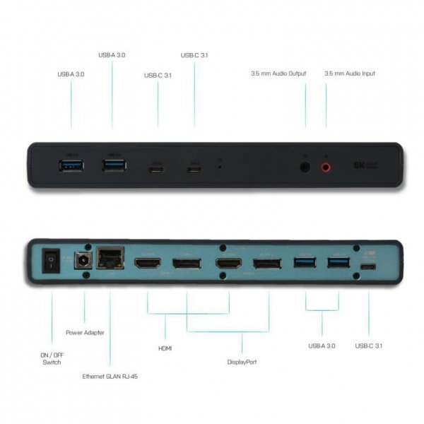 i-tec Stacja dokująca USB 3.0 / USB-C 5K uniwersalna