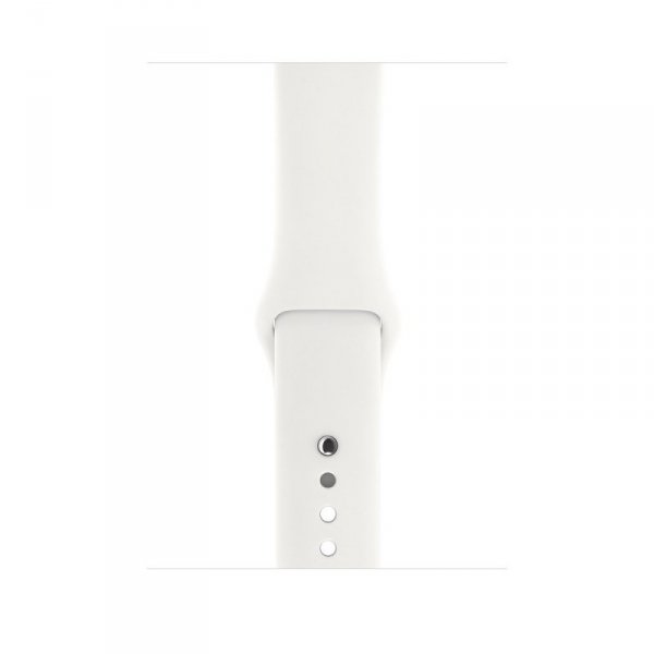Apple Zegarek Series 3 GPS, 38mm koperta z aluminium w kolorze srebrnym z paskiem sportowym w kolorze białym