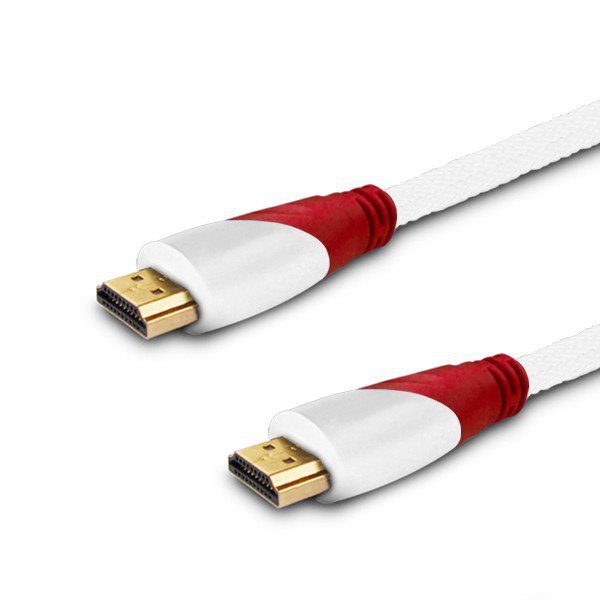 Elmak Kabel HDMI CL-119/B 1.5m oplot v1.4 Savio Biały