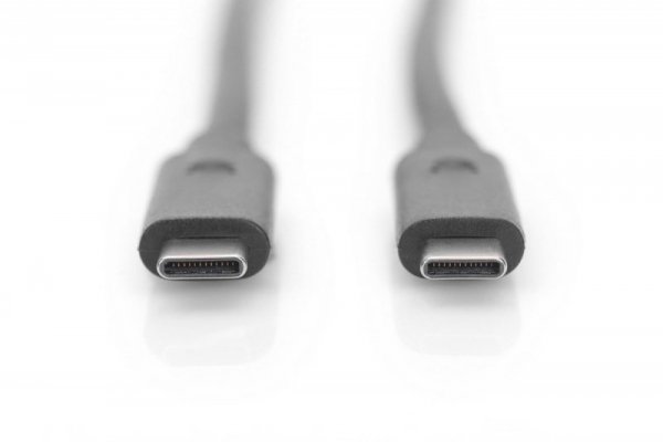 Digitus Kabel polaczeniowy USB 3.1 Gen.2 SuperSpeed+ 10Gbps Typ USB C/USB C M/M, Power Delivery 1m Czarny