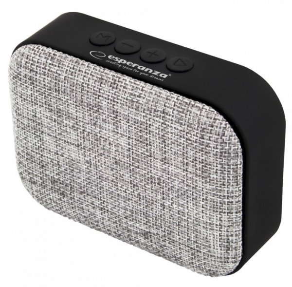 Esperanza Głośnik Bluetooth FM Samba szary