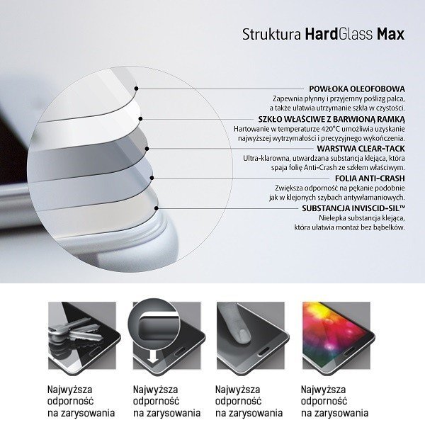 3MK Szkło hartowane HardGlass Max Huawei Mate 20 Pro czarny