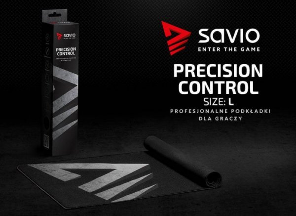 Elmak Podkładka pod mysz gaming SAVIO Precision Control L 700x300x3mm, obszyta