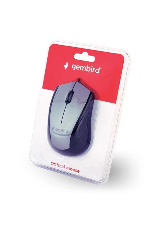 Gembird Mysz optyczna czarno-szara