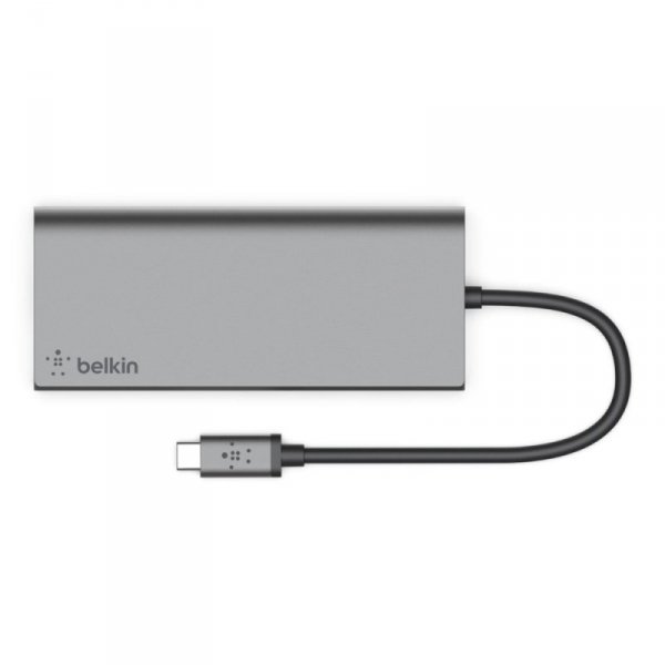 Belkin Multimedia Hub USB-C 17cm srebrny