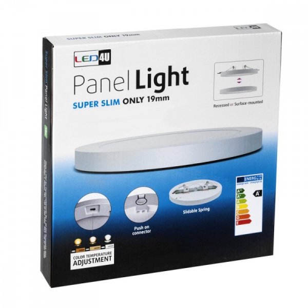 Maclean Panel LED Sufitowy 24W 3 Kolory Sensor LD141