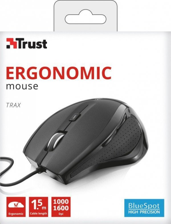 Trust Mysz przewodowa TRAX