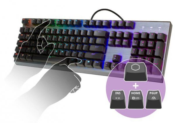 Cooler Master Klawiatura CK350 (Outemu Blue) podświetlenie RGB