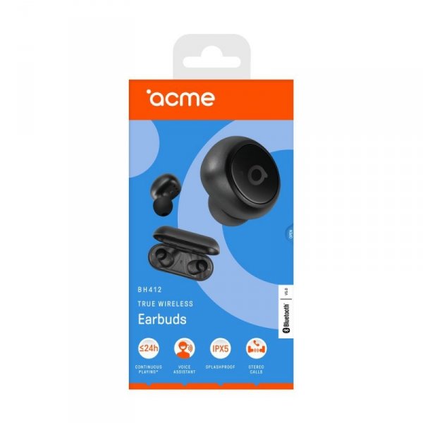 ACME Europe Słuchawki z mikrofonem Bluetooth douszne TWS BH412