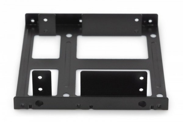 Digitus Ramka montażowa/Adapter SSD/HDD 2x 2.5&quot; do 3.5&quot; (ATA, SATA, SSD) metalowa ,zestaw z kablami, czarna