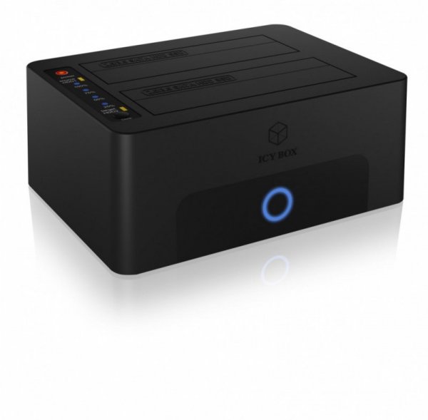 IcyBox Stacja dokująca/klonująca IB-1232CL-U3 2x2,5&quot; lub 3,5&quot;  SATA HDD, UASP & SATA III ( 6GBits/s )