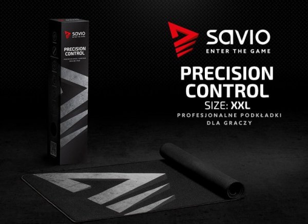 Elmak Podkładka pod mysz gaming Savio Precision Control XXL 1000 x 500 x 3mm Obszyta