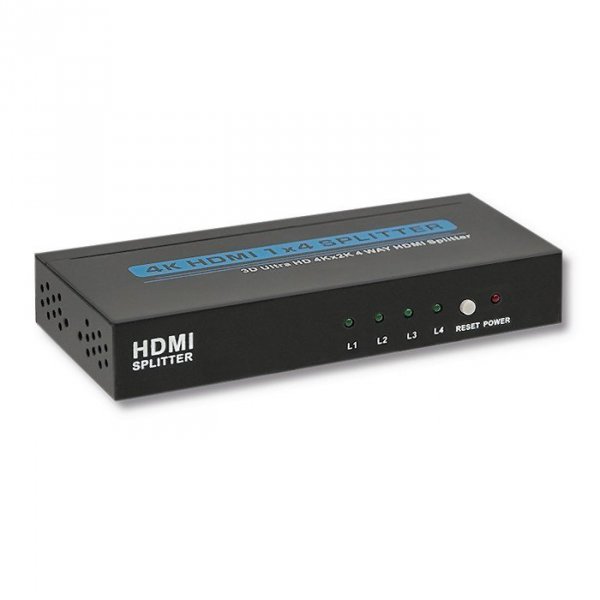 Qoltec Aktywny rozdzielacz Splitter HDMI 1x4 |  v.1.4