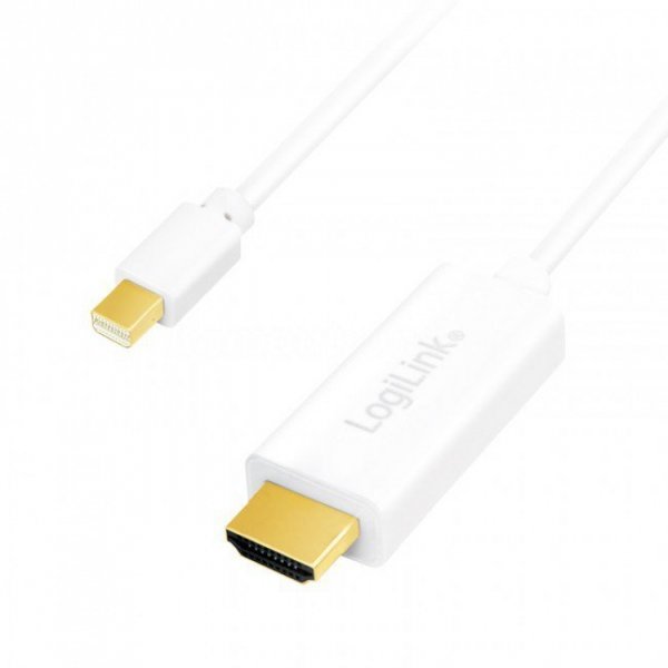 LogiLink Kabel mini DisplayPort do HDMI, 3m, Biały