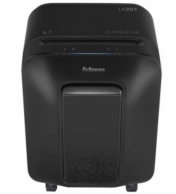 Fellowes Niszczarka LX201 czarna P-5 ścinki 2x12mm