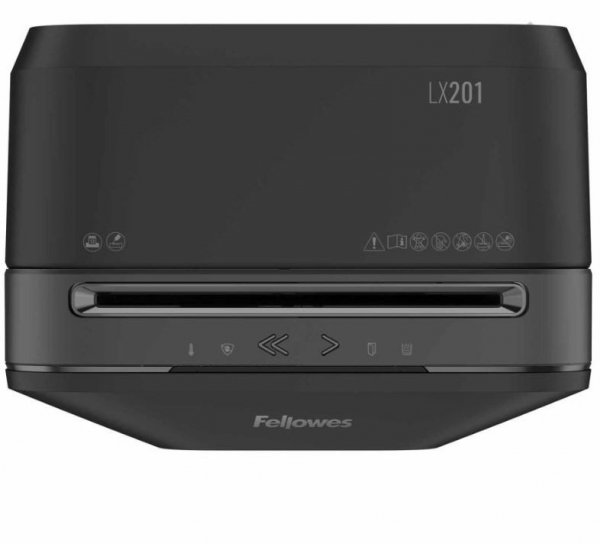 Fellowes Niszczarka LX201 czarna P-5 ścinki 2x12mm