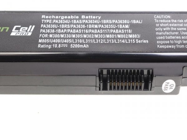 Green Cell Bateria PRO do Toshiba C650 11,1V 5,2Ah