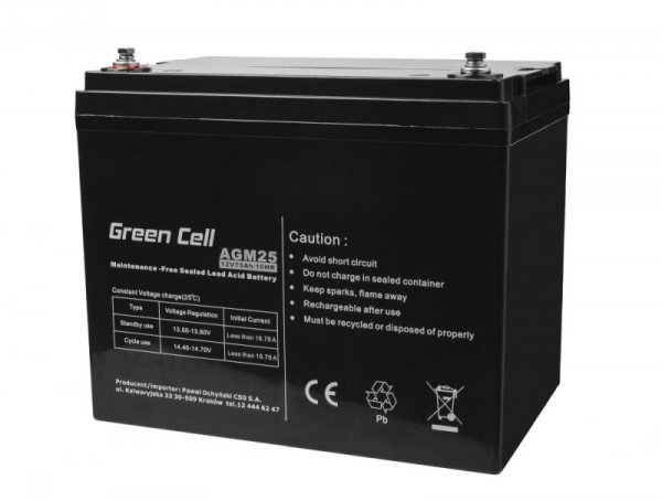 Green Cell Akumulator AGM 12V 75Ah