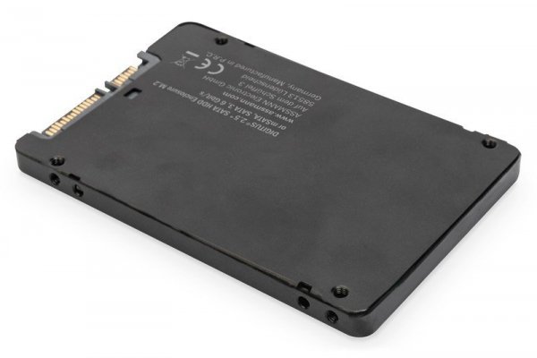 Digitus Adapter na dysk SATA/HDD 2,5&quot; M.2 /mSATA SATA 3,6 Gbit/s, zapis do 520 MB/s Aluminiowa