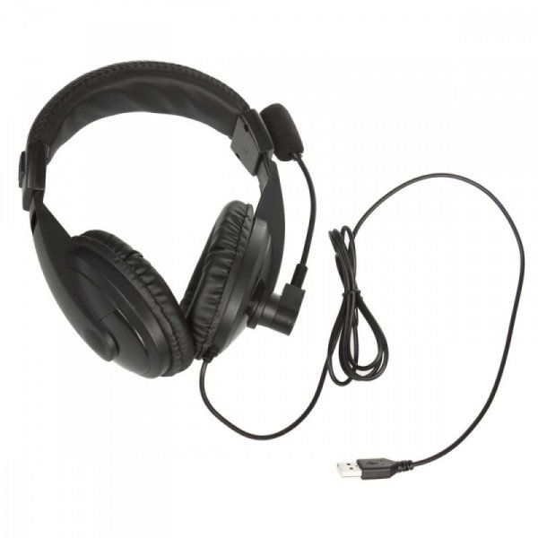 Audiocore Słuchawki nauszne USB mikrofon AC862