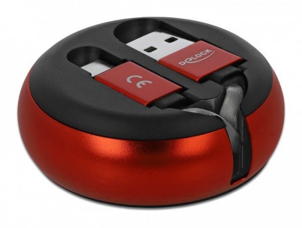 Delock Kabel USB-A(M) USB-C(M) 2.0 Czarny