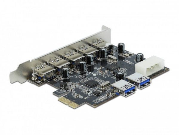 Delock Karta PCI express USB 3.0 5PORT+2X