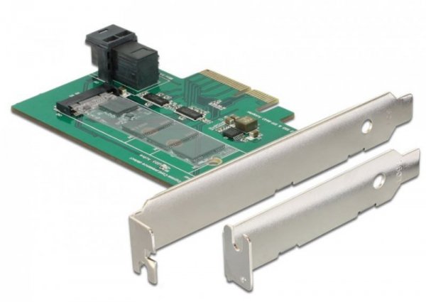 Delock Karta PCI Express 1 x wewnętrzny NVMe M.2 PCIe 1 x wewnętrzny. Konstrukcja niskoprofilowa
