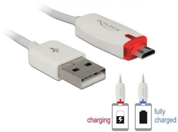 Delock Kabel USB MICRO(M) -USB-A(M) 2.0 1 m