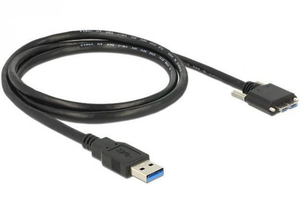 Delock Kabel USB MICRO(M) ze śrubami - USB-A