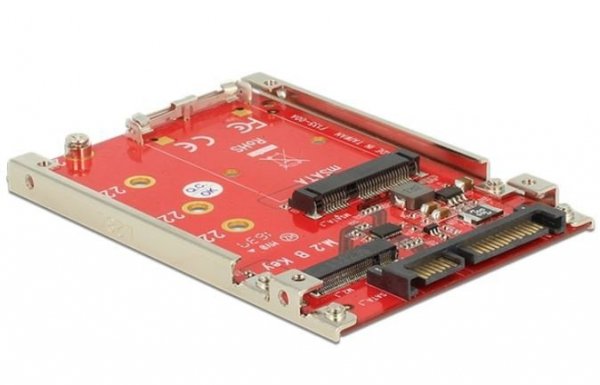 Delock Adapter SATA 22PIN -&gt;M.2 NGFF / MSATA z ramką