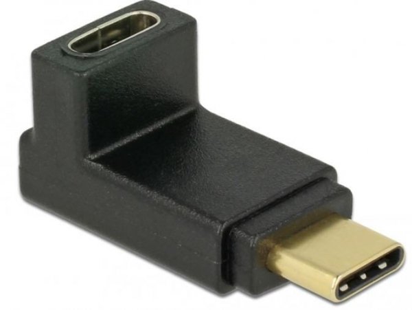 Delock Adapter USB 3.1 C(M) -USB 3.1 C(F) kątowy