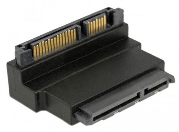 Delock Adapter SATA 22 PIN M/F Kątowy 90&quot;